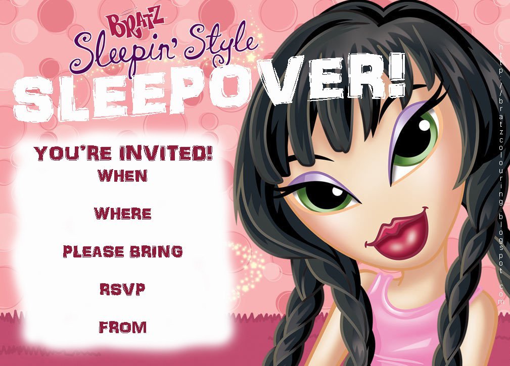 Bratz Free Printable Invitations