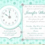 Bridal Shower Invitation Inserts