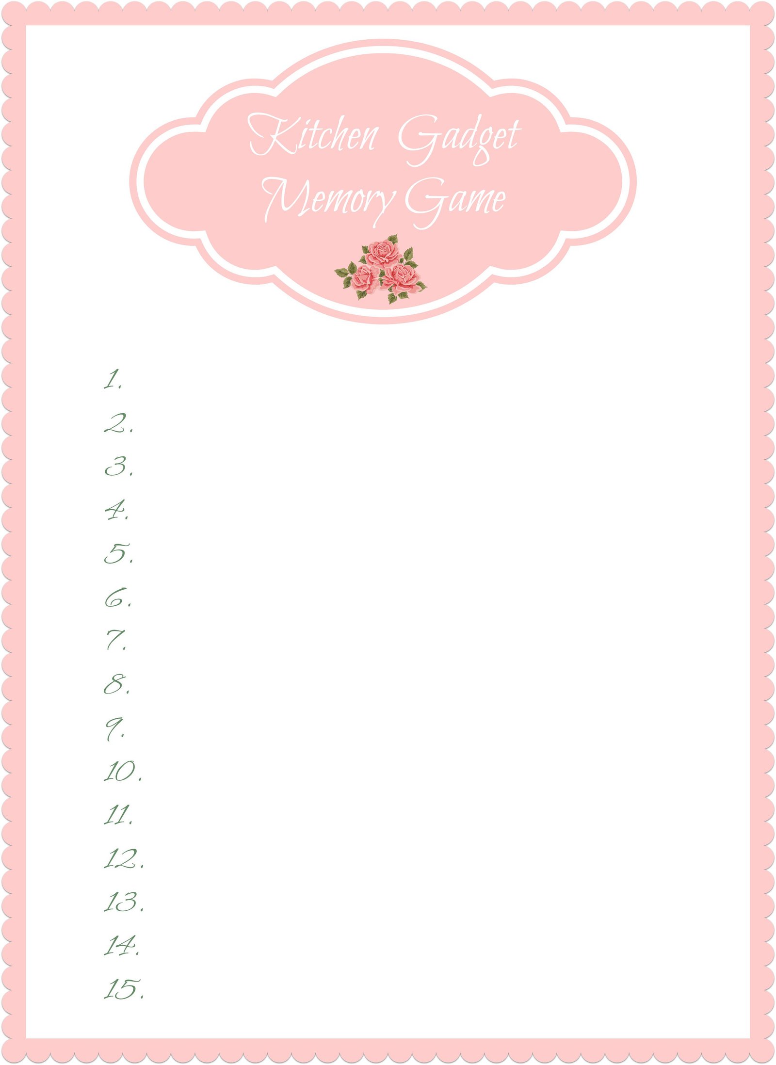 Bridal Shower Invitations Blank