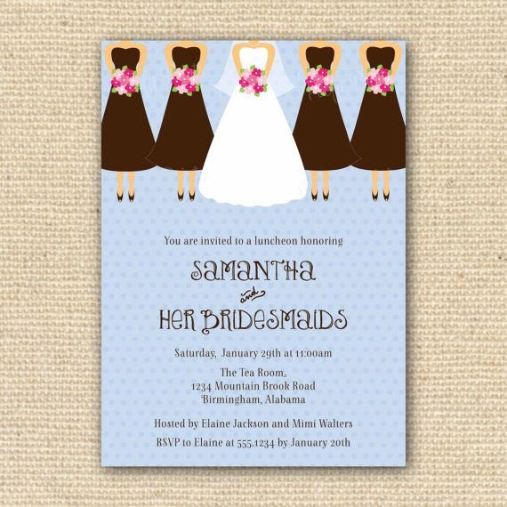 Bridesmaid Brunch Invitation Wording