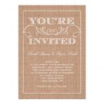 Burlap Wedding Invitations Free Printable
