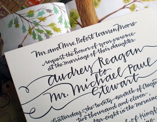 Calligraphy Styles For Wedding Invitations