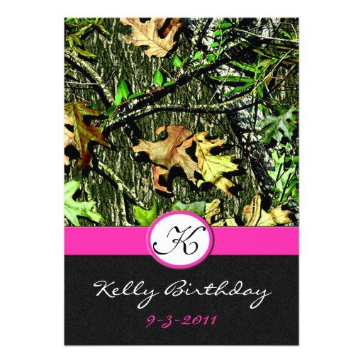 Camo Birthday Invitations Free