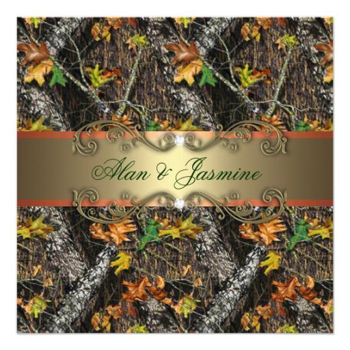 Camo Wedding Invitations Cheap