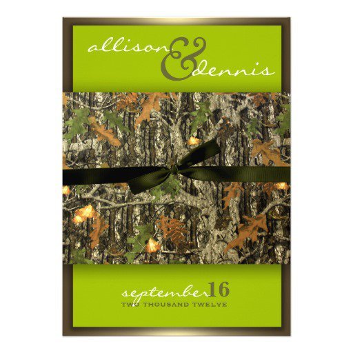 Camo Wedding Invitations Zazzle