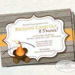 Campfire Invitation Templates