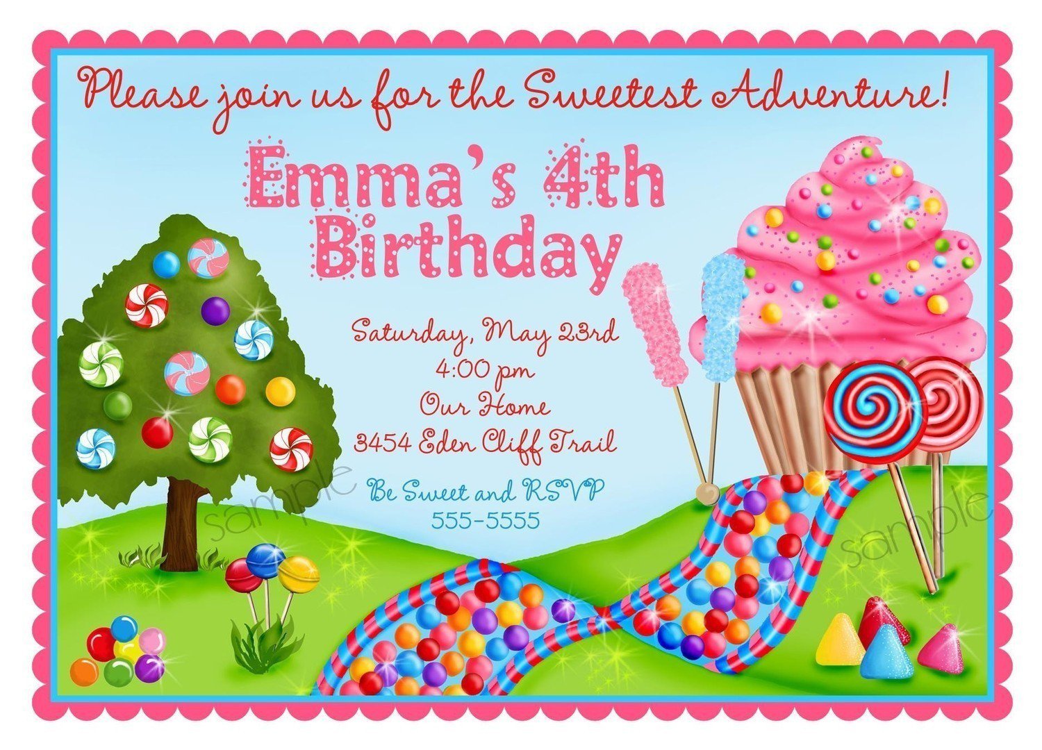 Candyland Birthday Invitations Invitation Design Blog candyland-invitation-template-business-template-ideas