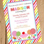 Candyland Invitations