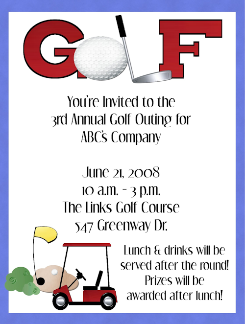 Charity Invitation Sample
