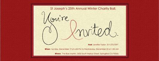 Charity Lunch Invitation