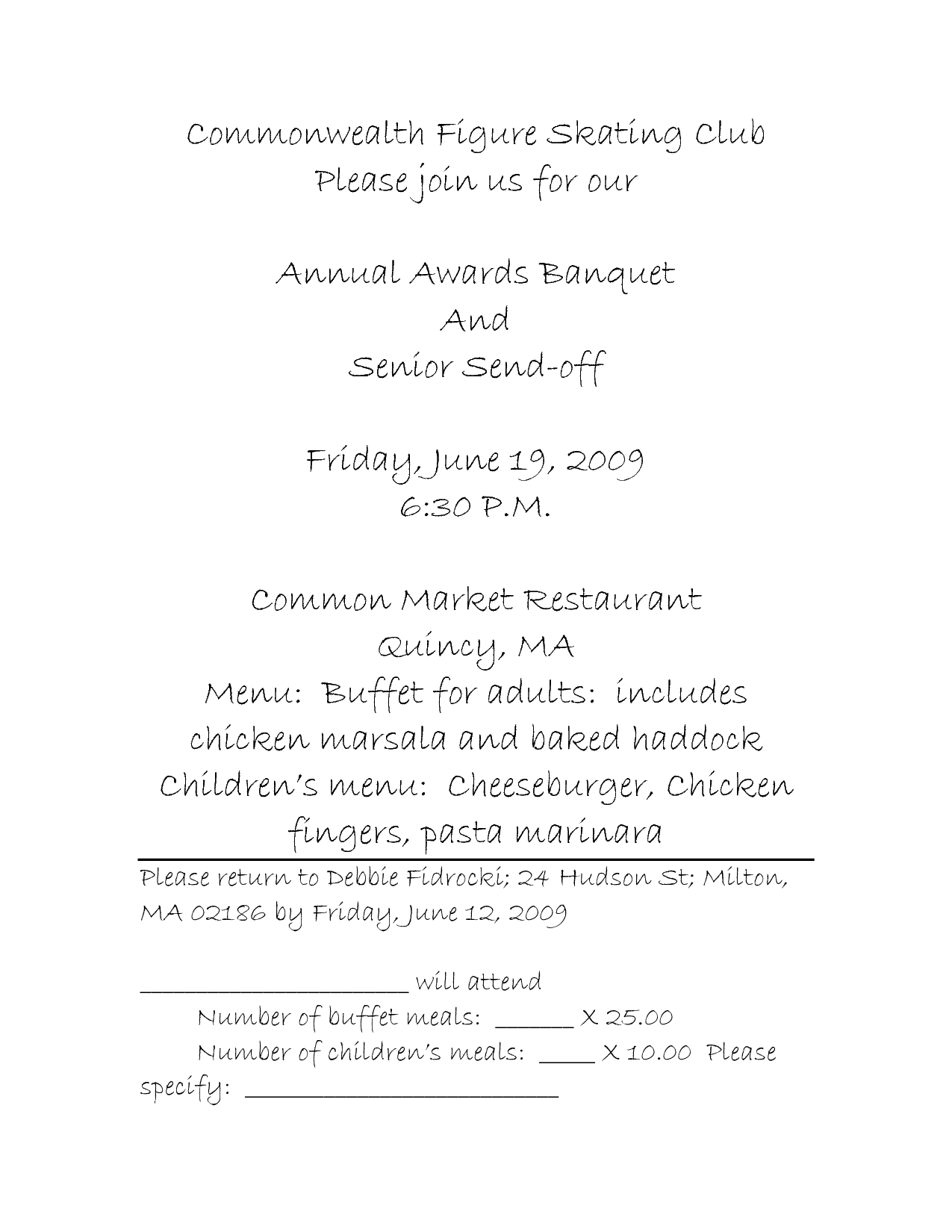 Charity Luncheon Invitations