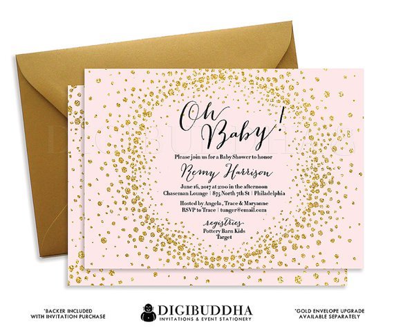 Cheap Baby Girl Sprinkle Invitations