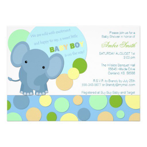 Chevron Baby Shower Invitations