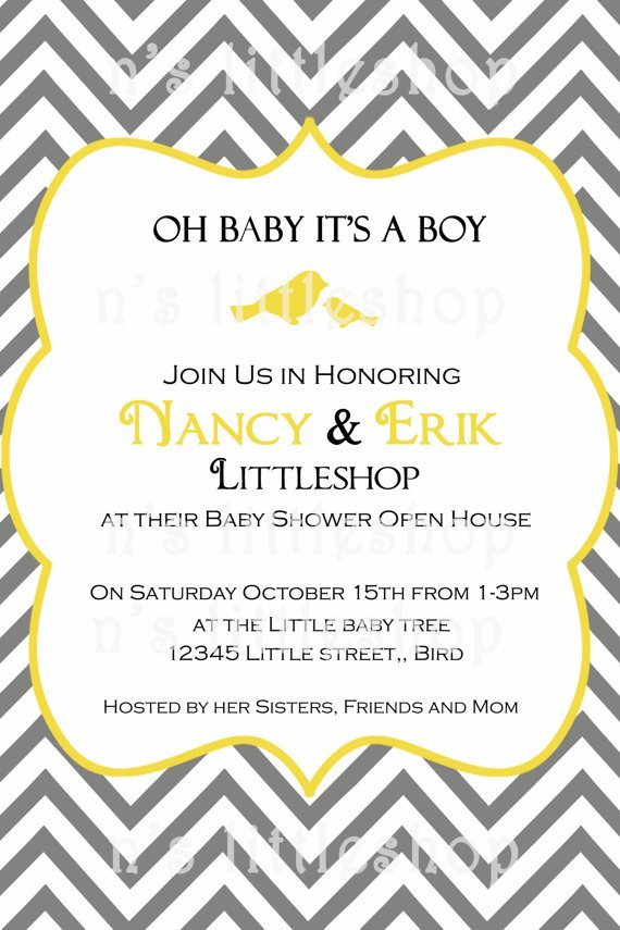 Chevron Baby Shower Invitations Free