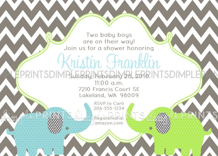 Chevron Holiday Invitations