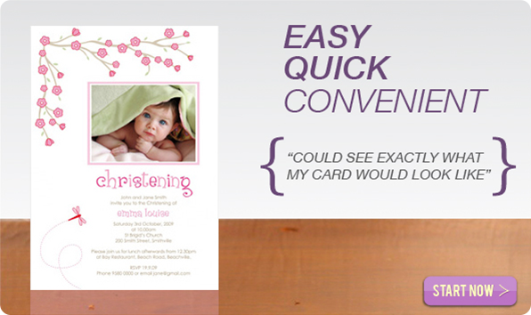 Christening Invitation Sample