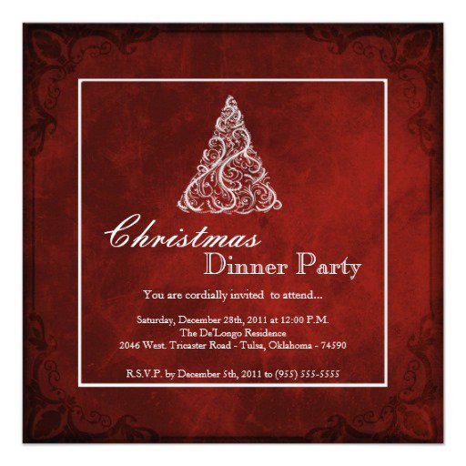 Christmas Dinner Invitation Ideas