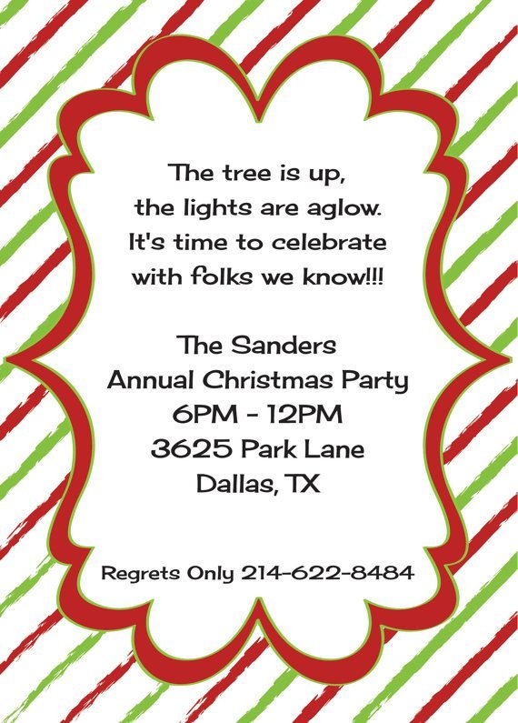 Christmas Dinner Invitation Wording Ideas 5