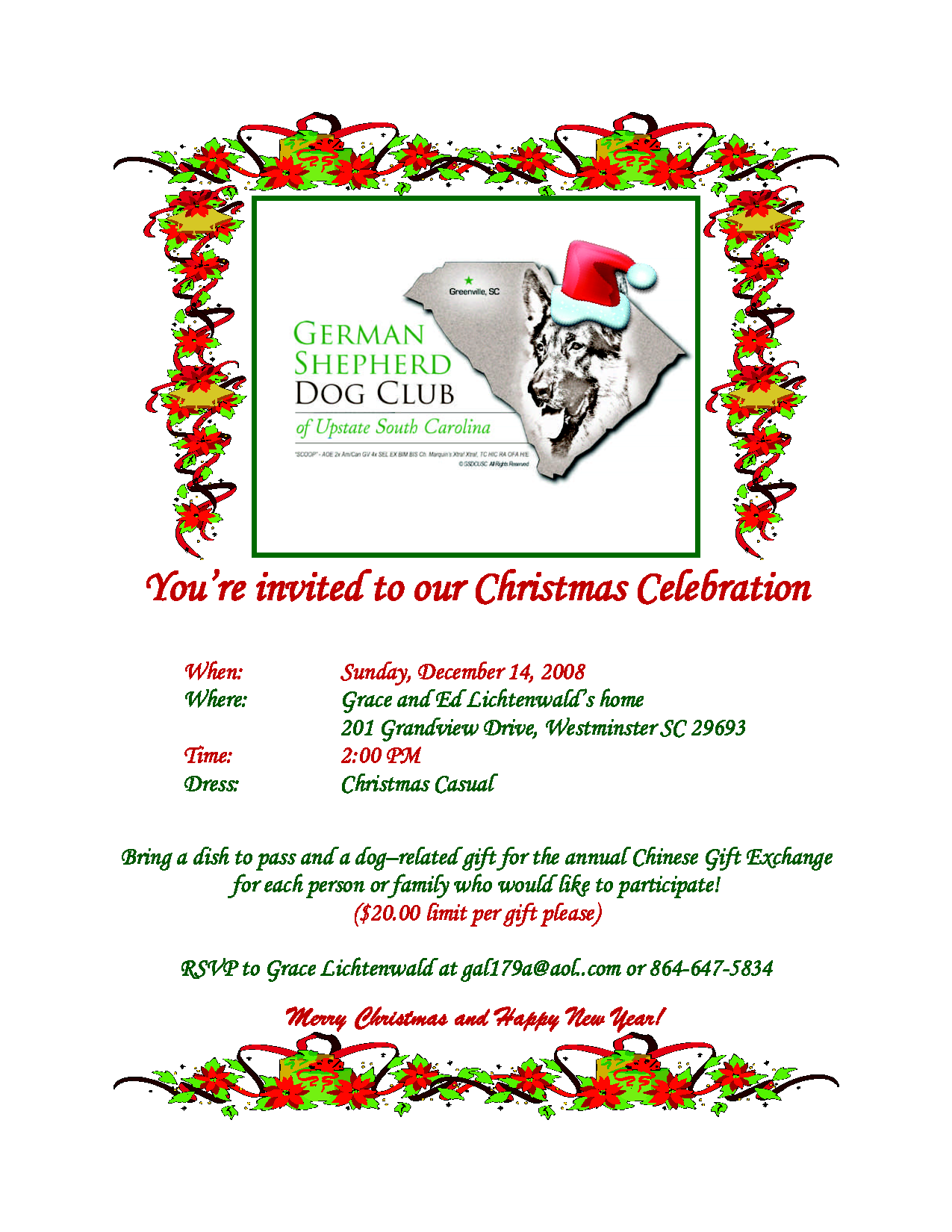 Christmas Party Flyer Invitation