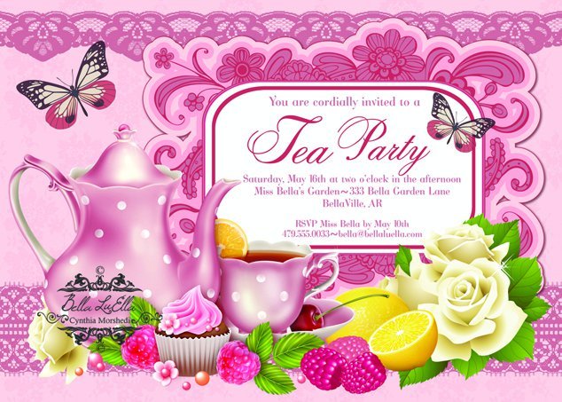 Christmas Tea Party Invitation Ideas