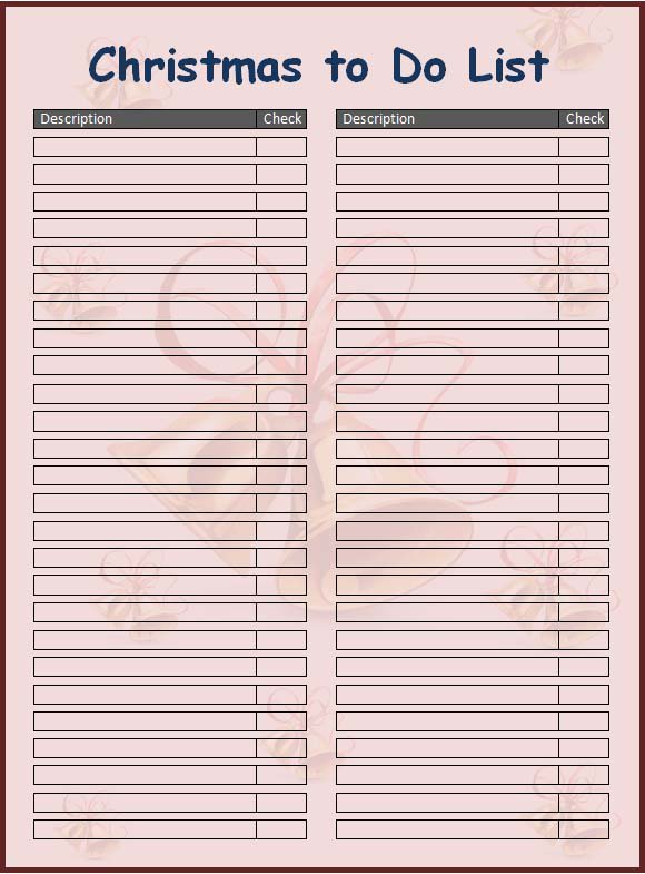 Christmas Wish List Printable Templates