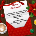 Christmas Work Luncheon Invitation Wording