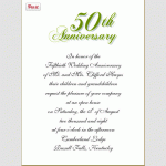 Church Anniversary Invitation Wording