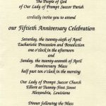 Church Anniversary Invitation Wording Samples