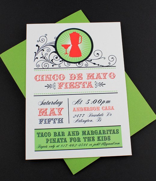 Cinco De Mayo Party Invitations Templates