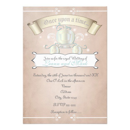 Cinderella Carriage Invitations