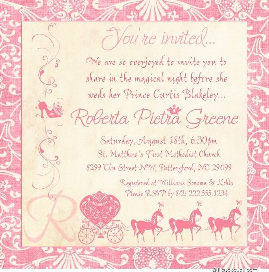 Cinderella Wedding Invitations