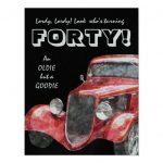 Vintage Car Birthday Invitations