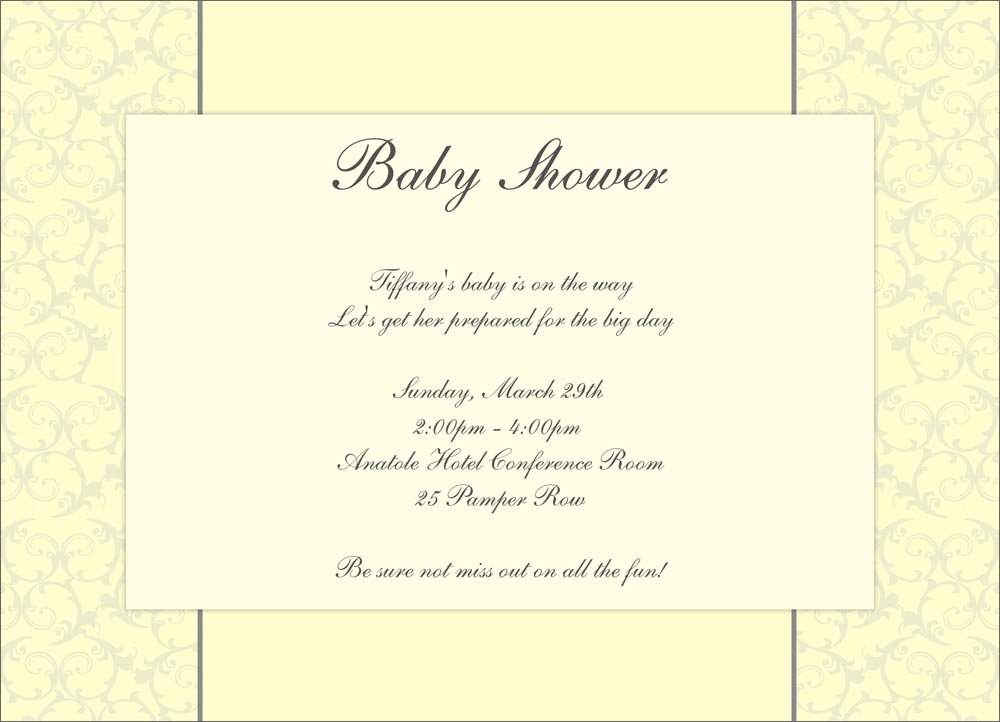 Classy Baby Shower Invitations