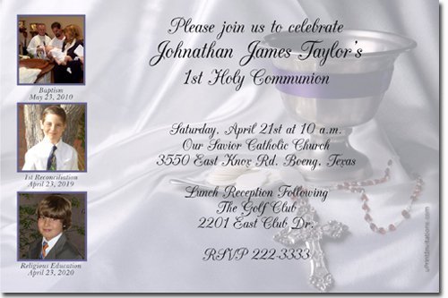 Communion Invitations Easy To Print