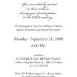 Company Dinner Invitation Templates