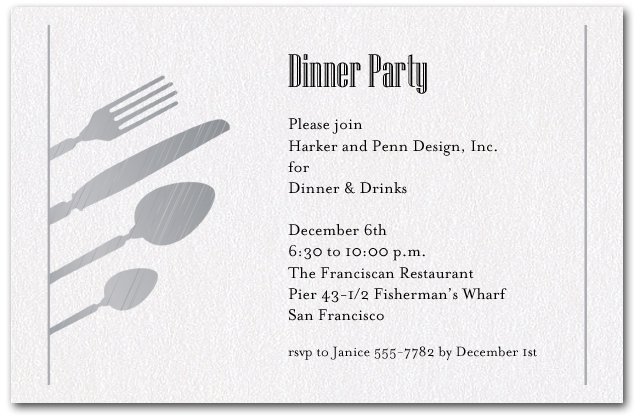 Company Dinner Invitation Templates