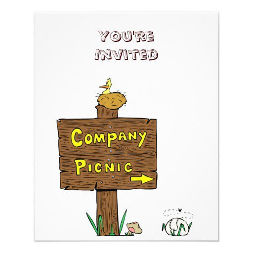 Company Picnic Invitation Flyer Template