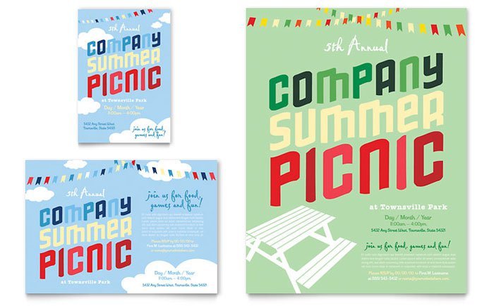 Company Picnic Invitation Templates