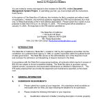 Construction Invitation To Bid Templates