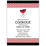 Cookout Grill Graduation Invitation
