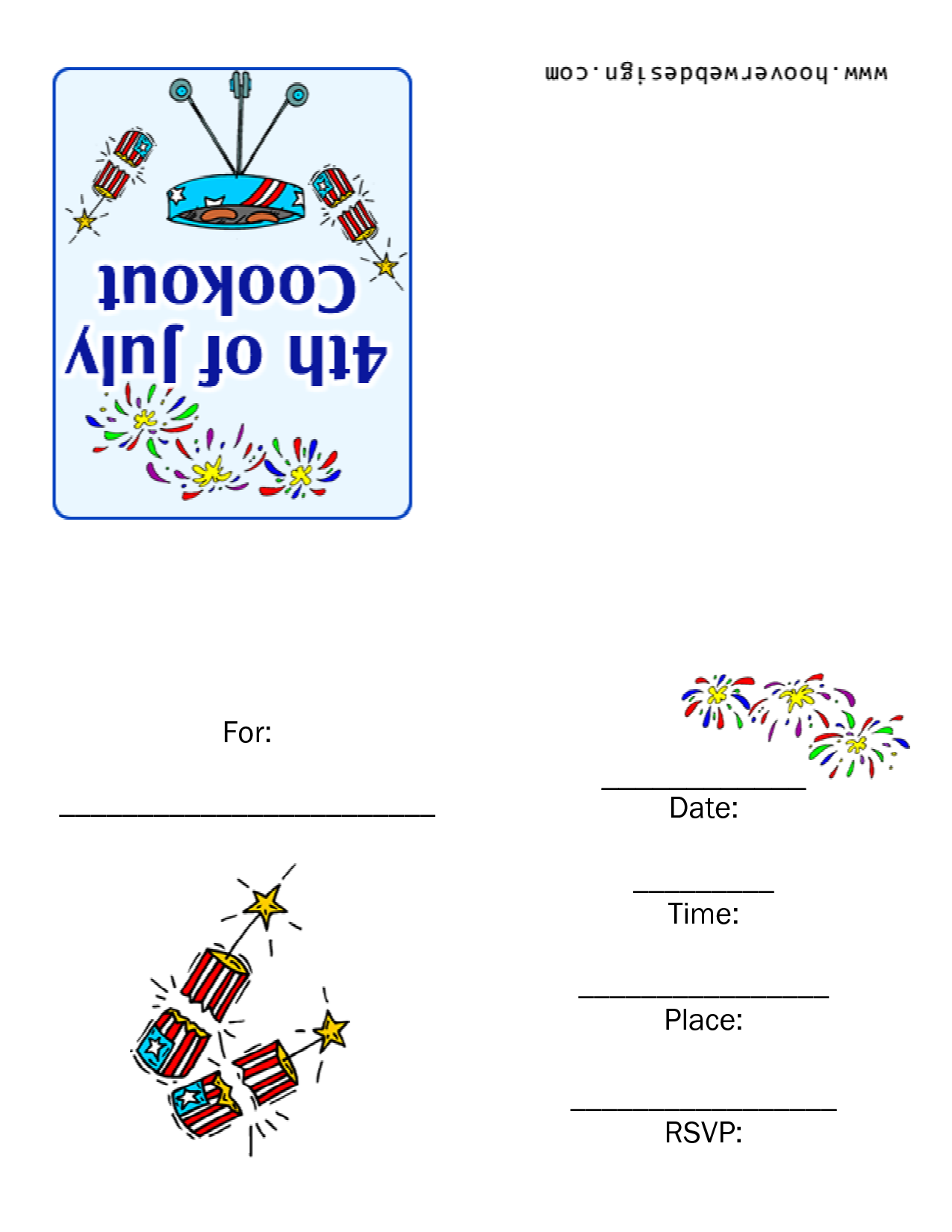 Cookout Invitations Templates