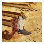 Boots Country Wedding Invitations