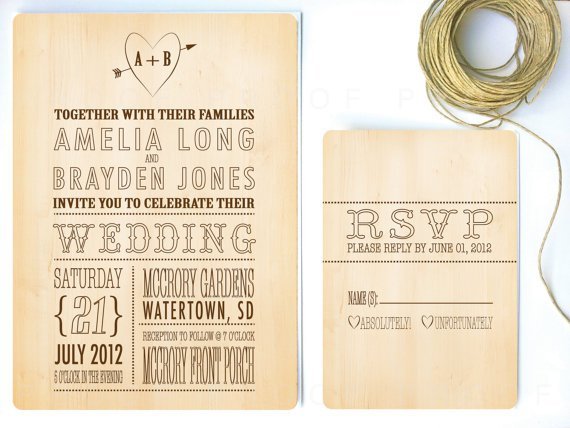 Country Wedding Invitations Cheap