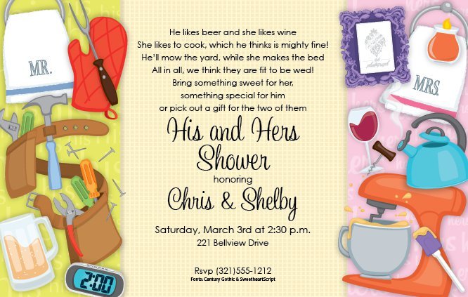 Couples Shower Invitation Wording