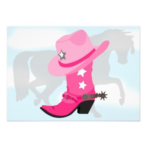 Cowboy Boot Birthday Invitation Templates
