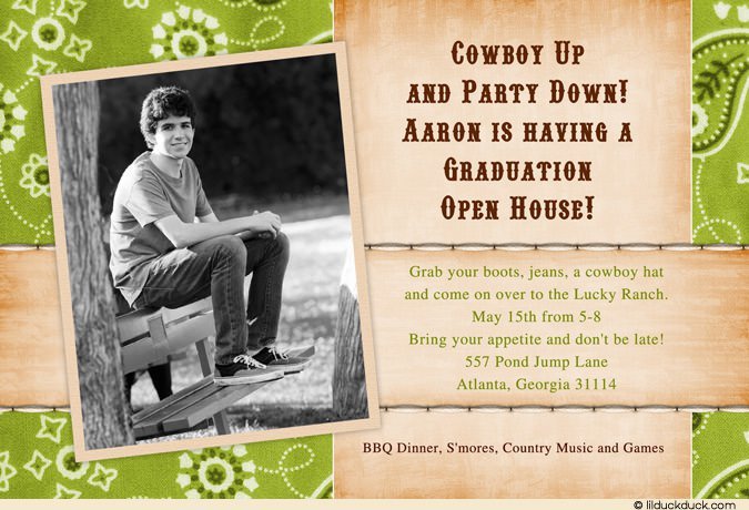 Cowboy Invitation Sayings