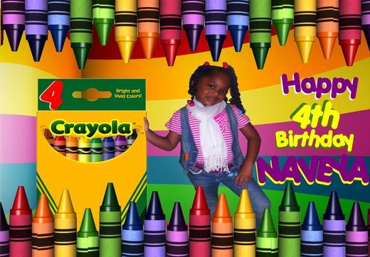 Crayola Birthday Invitations