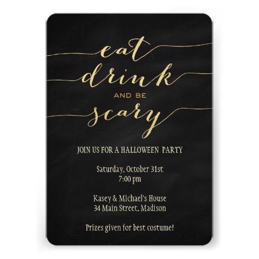 Creepy Halloween Invitations