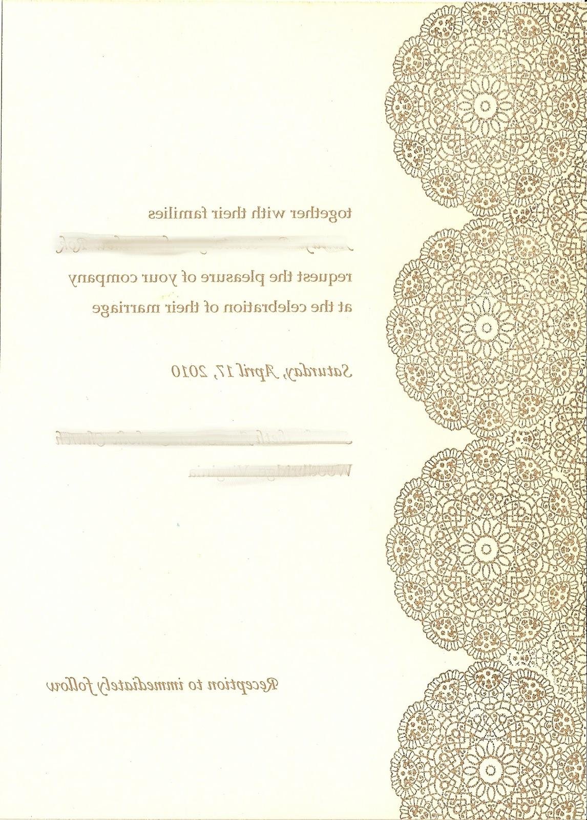 Cricut Wedding Invitations Examples