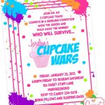 Cupcake Wars Party Invitation